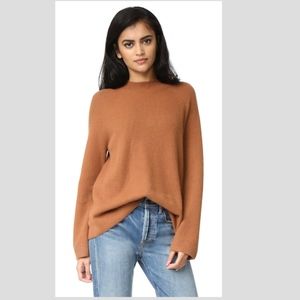 Vince High Crew Cashmere Oversized Sweater